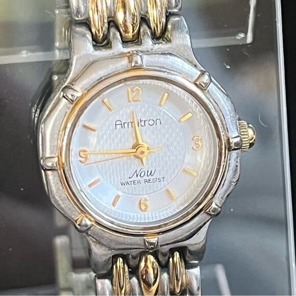 Armitron Gold and Silver Two-Tone Ladies Watch - Picture 4 of 4